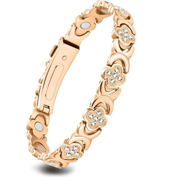 GlamClover Infinity Clover Copper Magnetic Bracelet