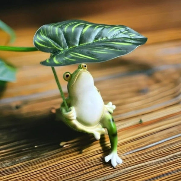 Frog & Duck Leaf Garden Friends